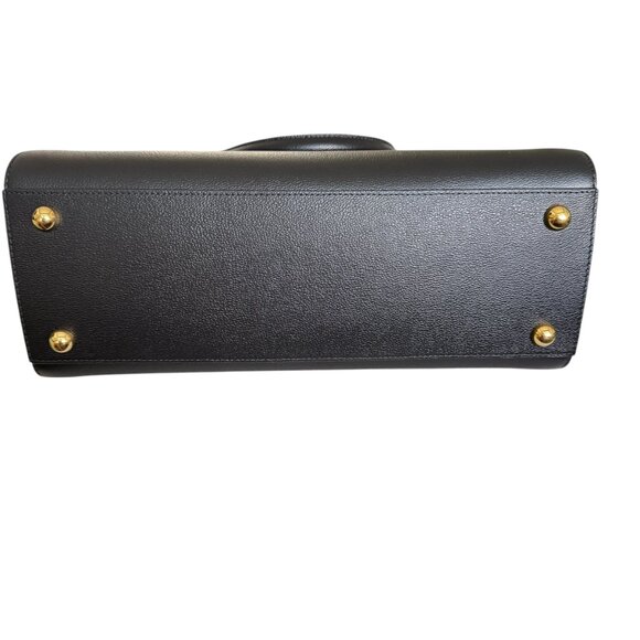 Burberry Banwell Black Leather Shoulder Bag Handbag - Picture 4 of 16